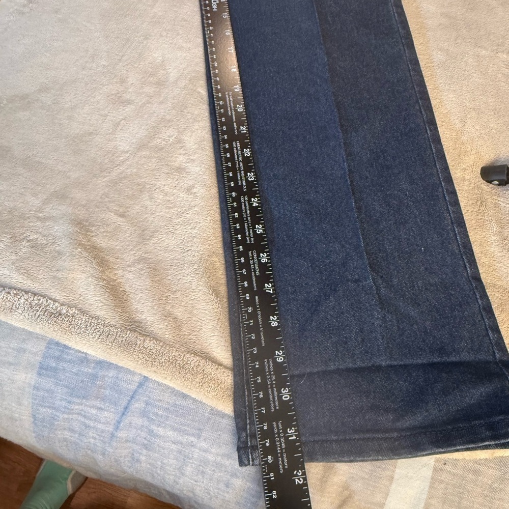 NWT Style & Co. Ladies Size 10 Rail Straight Dark Wash Mid-Rise Dress Jeans - Picture 10 of 13